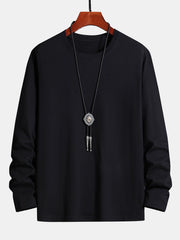 T-SHIRT A MANICHE LUNGHE IN COTONE