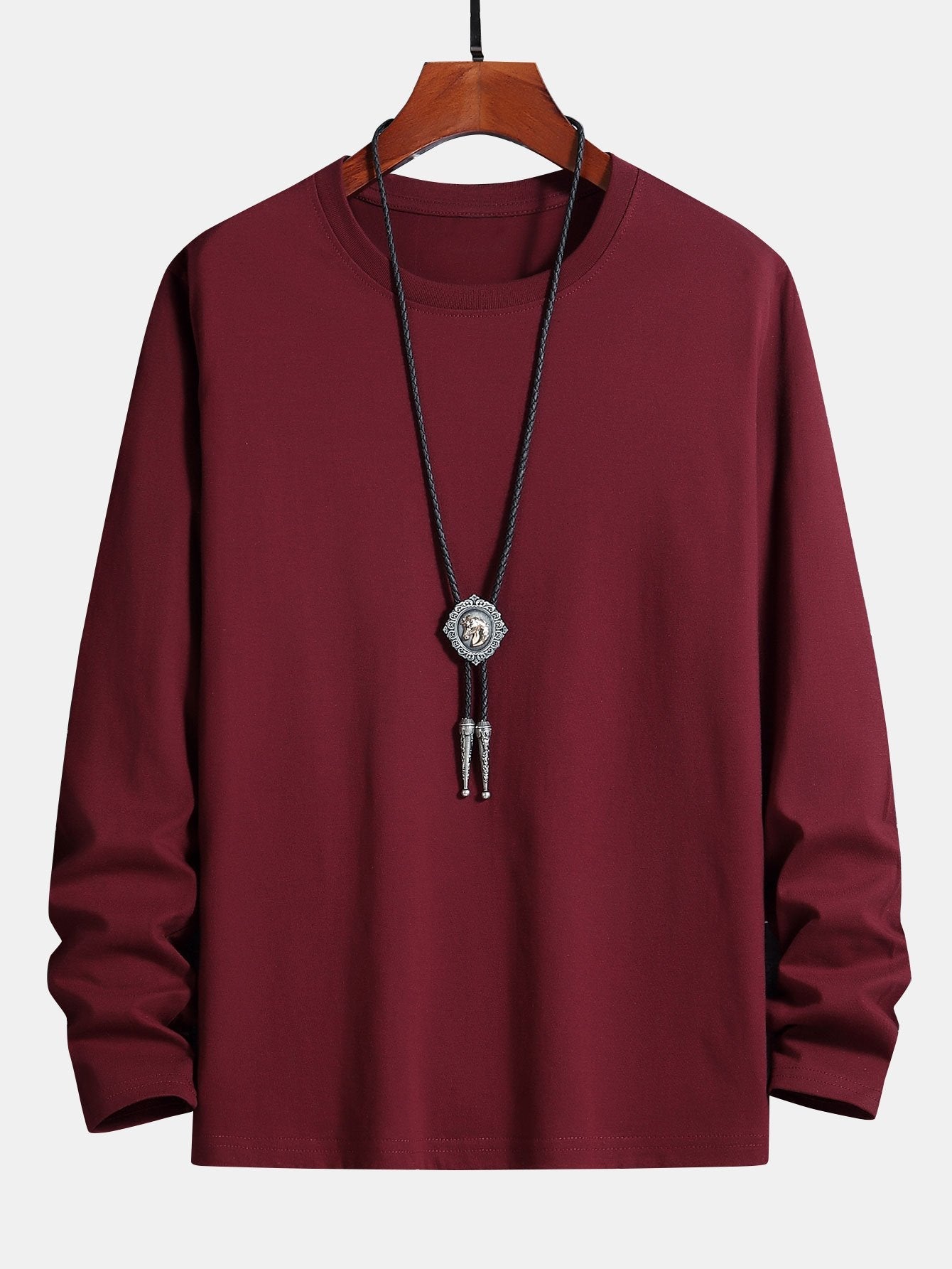 T-SHIRT A MANICHE LUNGHE IN COTONE