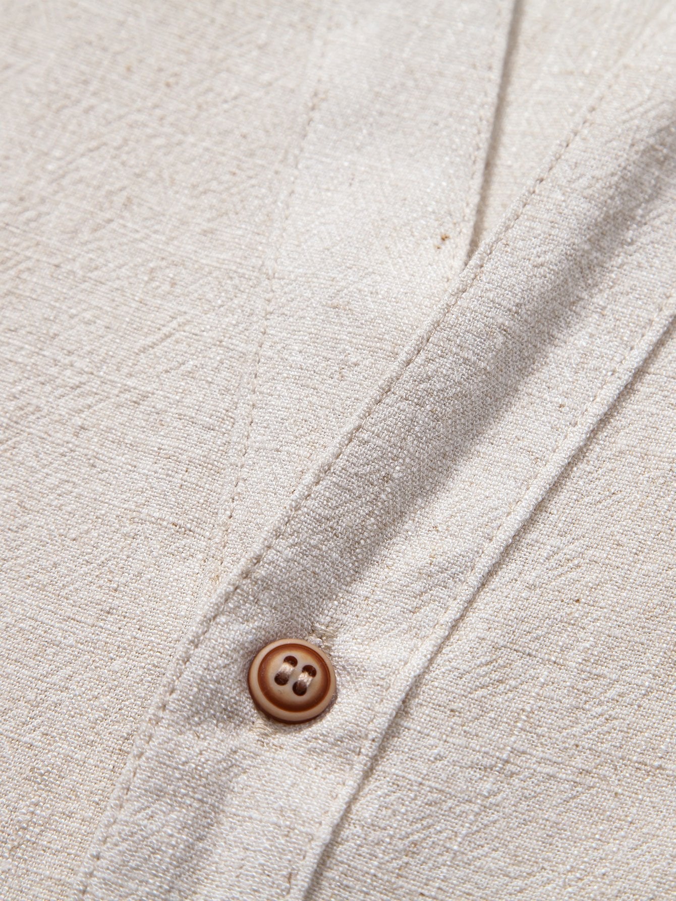 CAMICIA IN LINO E RAYON CON SCOLLO A V & PANTALONI IN LINO A GAMBA DRITTA