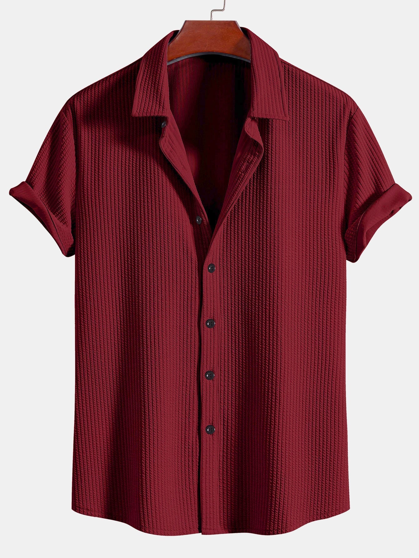 CAMICIA MUSCLE FIT A COSTE CON BOTTONI