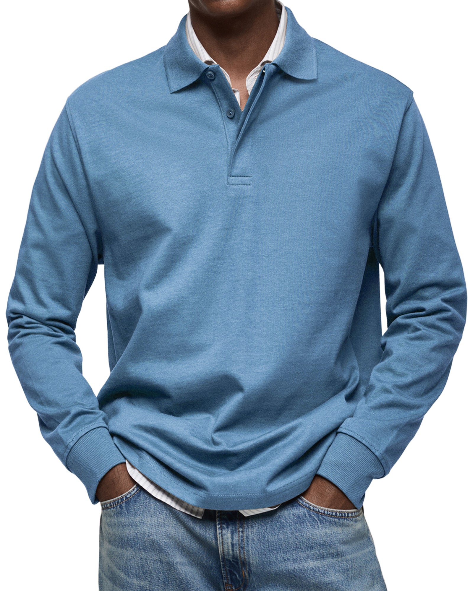 RICCARDO | POLO A MANICHE LUNGHE ELEGANTE