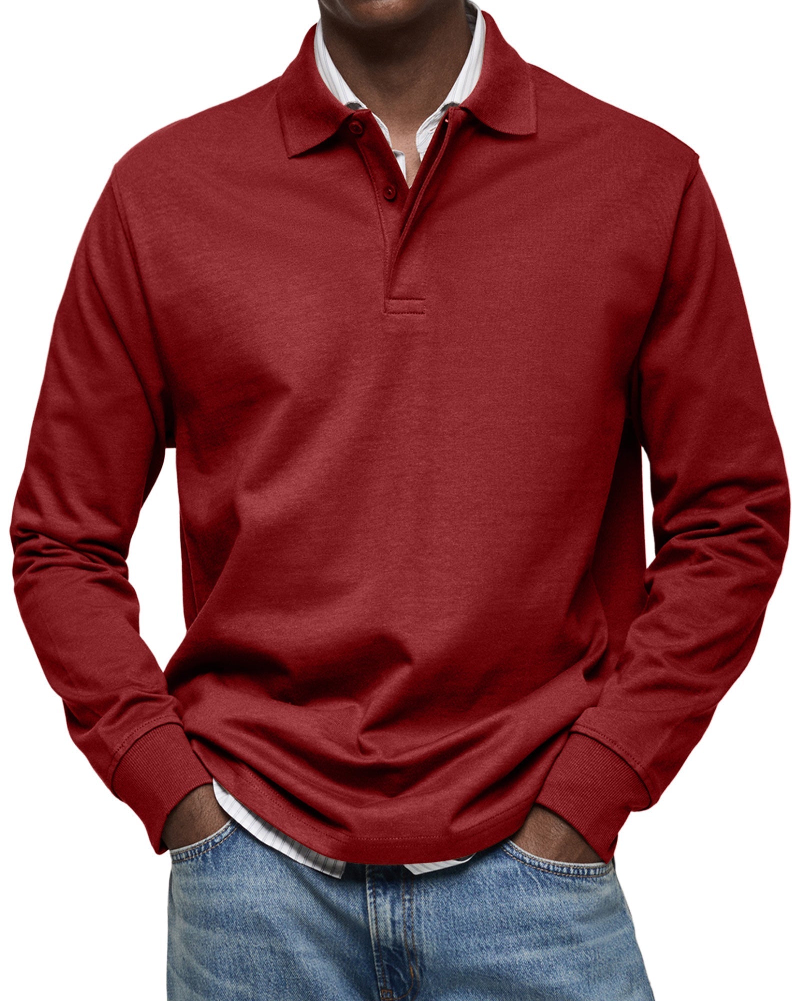 RICCARDO | POLO A MANICHE LUNGHE ELEGANTE