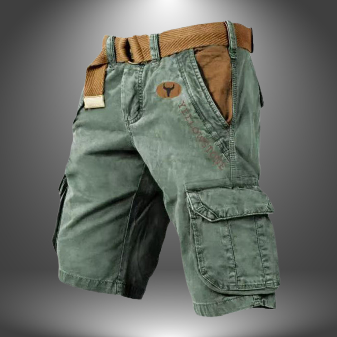 SEAN | SHORT CARGO ARTIGIANALE CON TASCHE