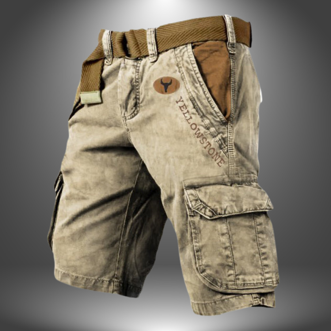 SEAN | SHORT CARGO ARTIGIANALE CON TASCHE