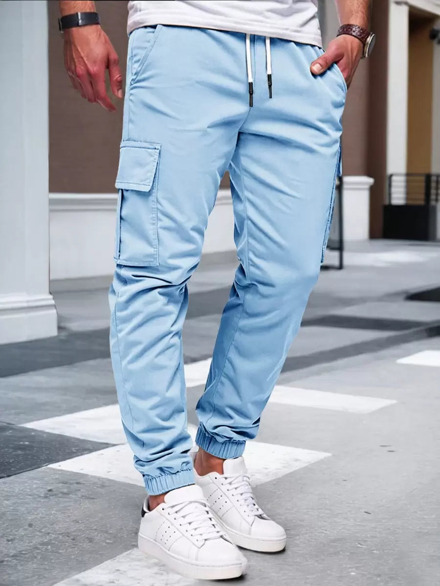 RICCARDO | JOGGER CARGO LEGGERI CON TASCHE