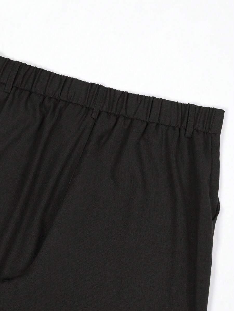 PANTALONI IN LINO CON TASCHE