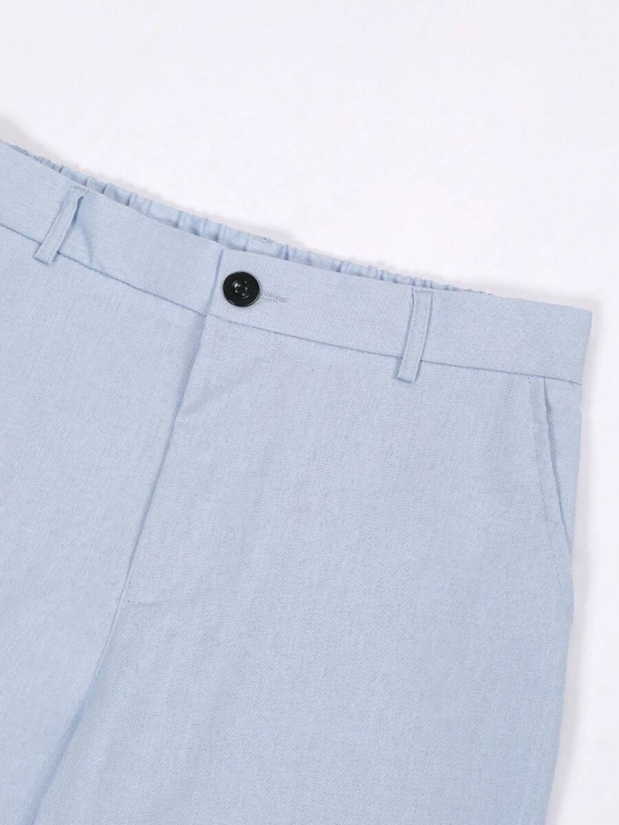 PANTALONI IN LINO CON TASCHE
