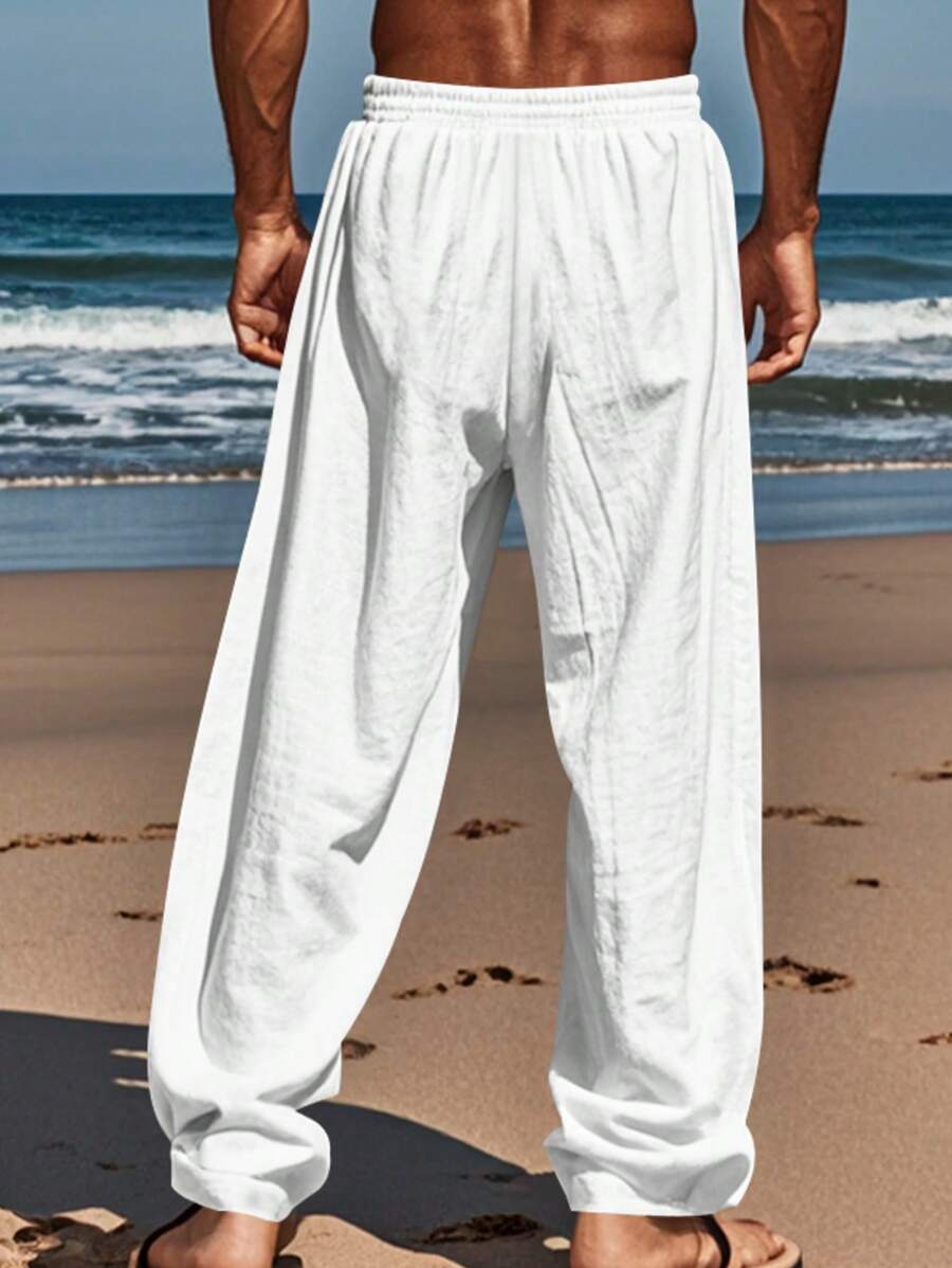 MARCO | PANTALONE LEGGERO IN LINO CON LACCIO