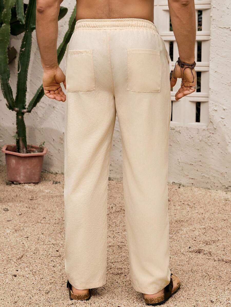 SIMONE  |  PANTALONI CROPPED IN LINO 