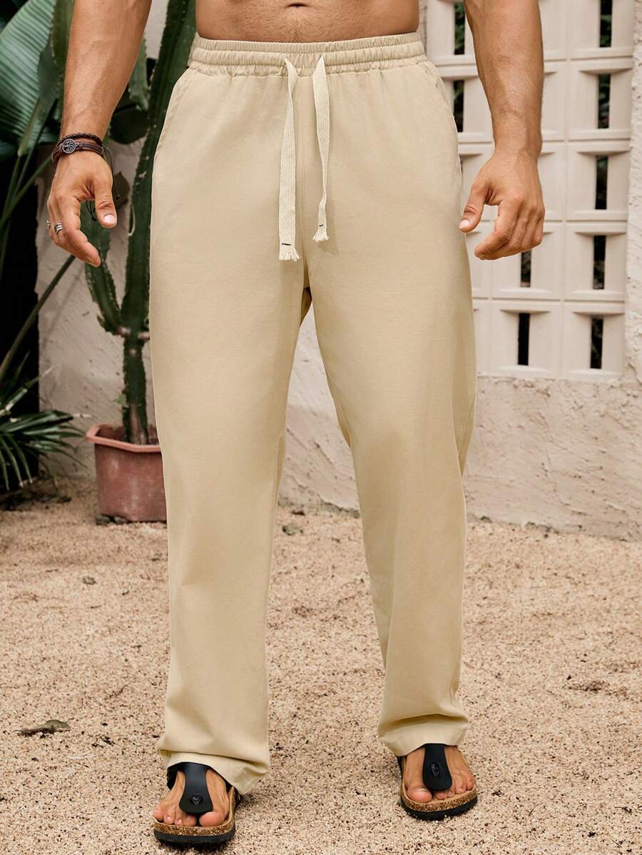 SIMONE  |  PANTALONI CROPPED IN LINO 