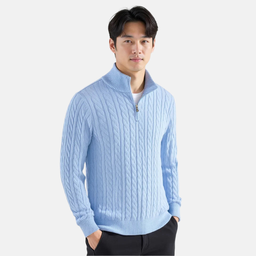 FABIO | MAGLIONE DI LUSSO CON ZIP