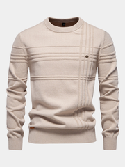 ROSSI ROMA™ | ELEGANTE MAGLIONE DA UOMO LAVORATO A MAGLIA