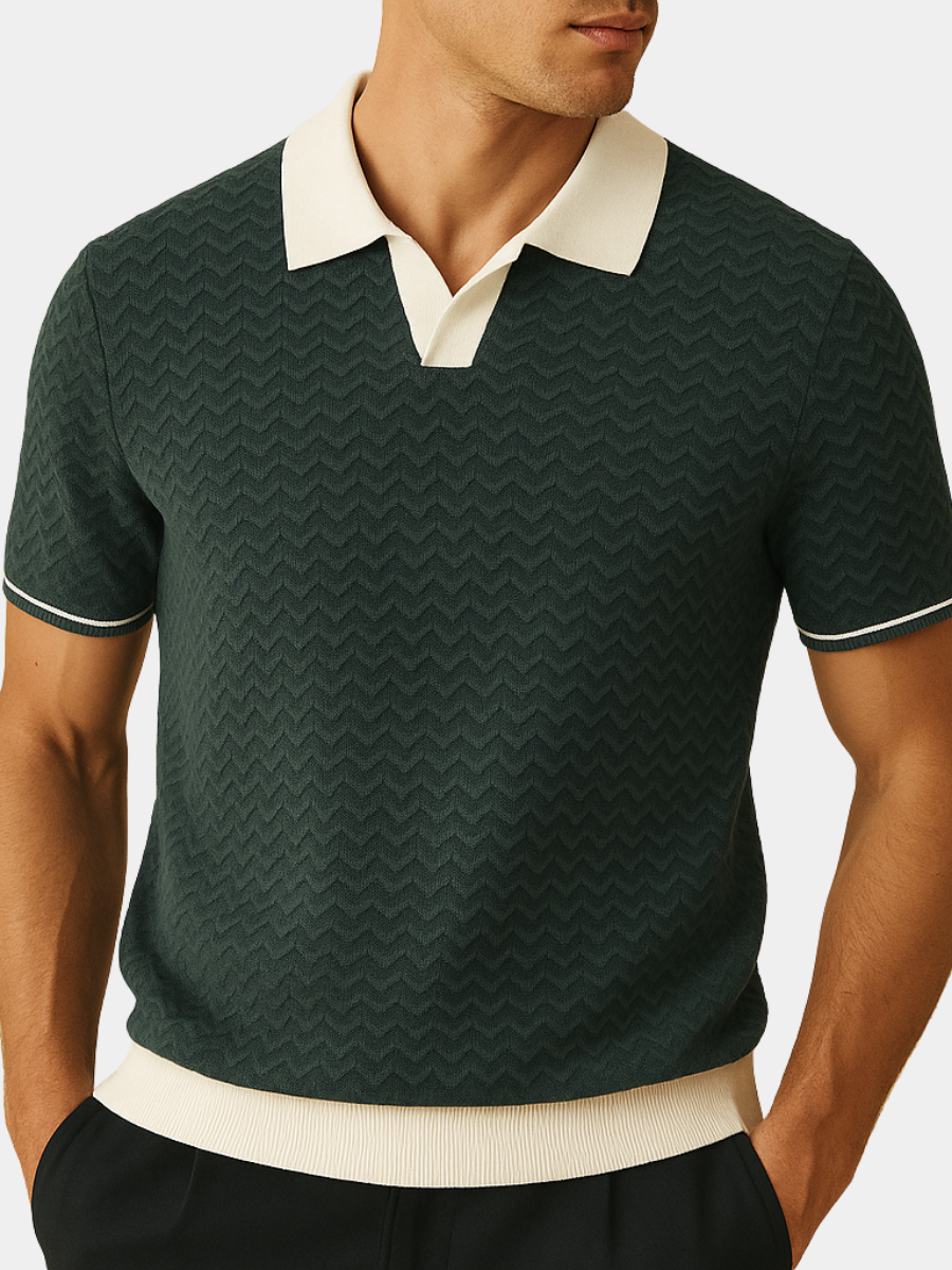 LUCA | POLO SHIRT IN TESSUTO RICCIO DE