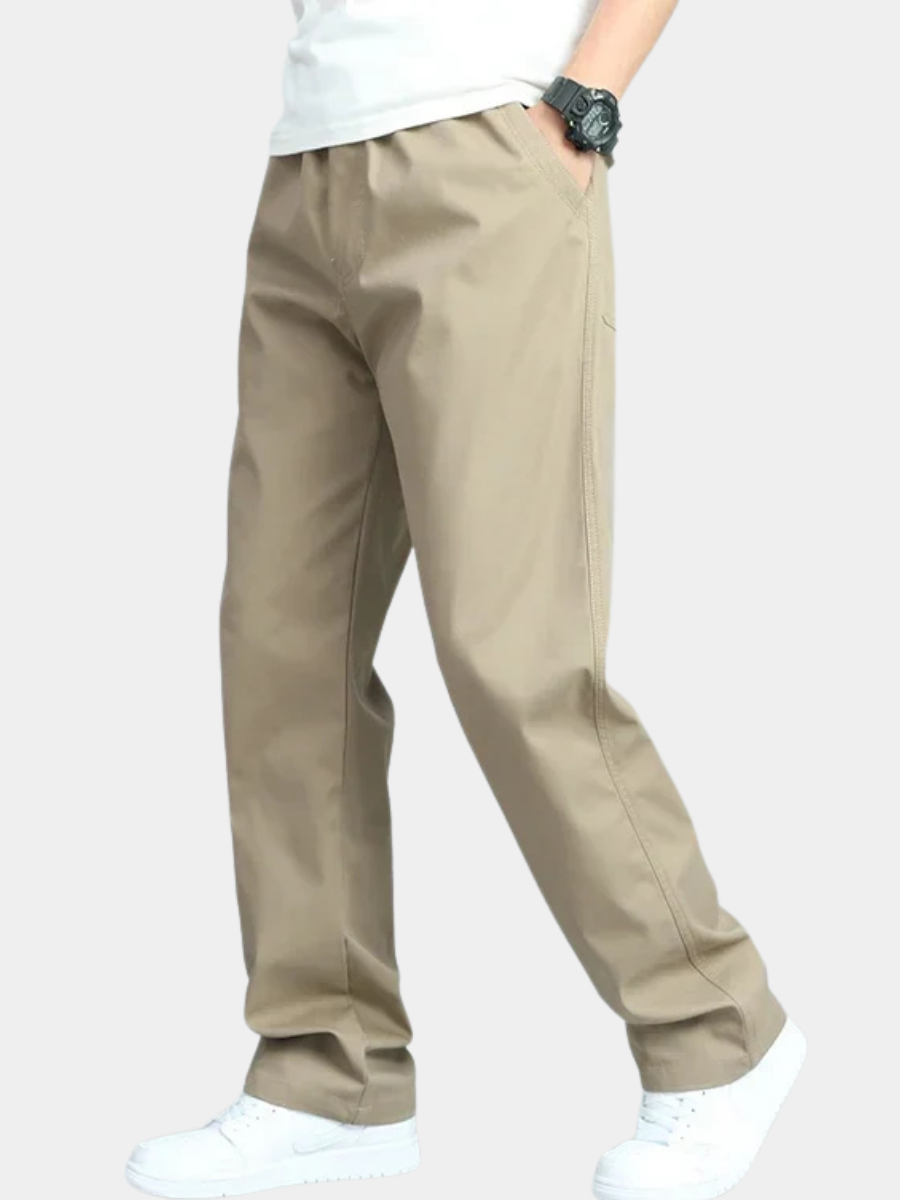 ROSSI ROMA | PANTALONI LARGHI DA UOMO IN COTONE