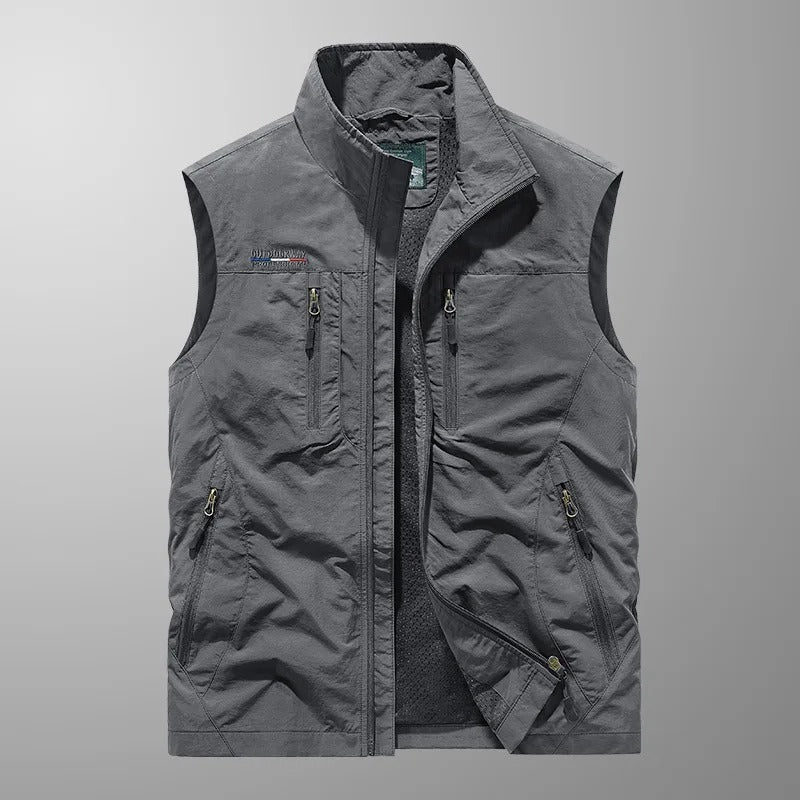 GILBERTO | GILET CARGO TRASPIRANTE CON TASCHE MULTIPLE