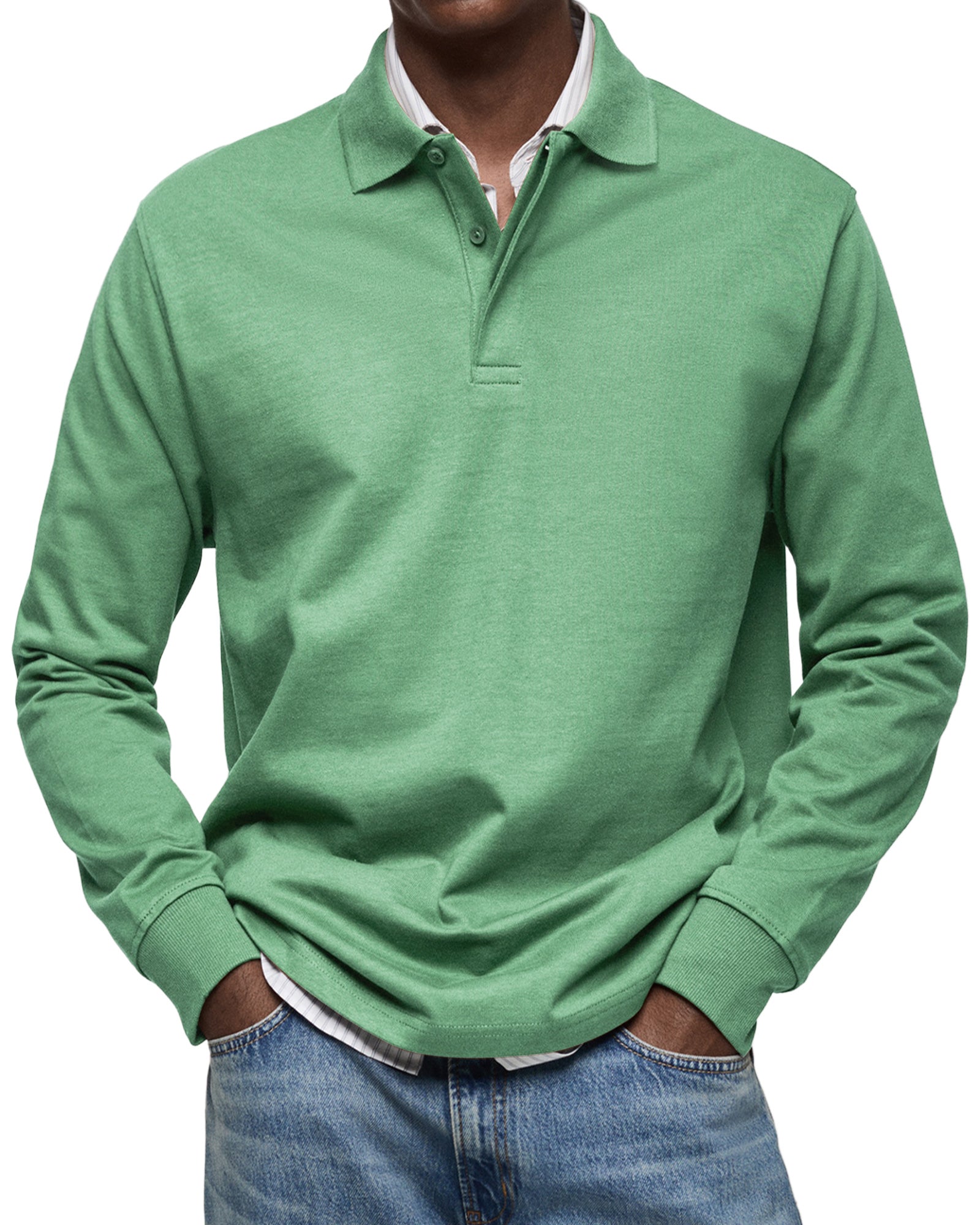 RICCARDO | POLO A MANICHE LUNGHE ELEGANTE