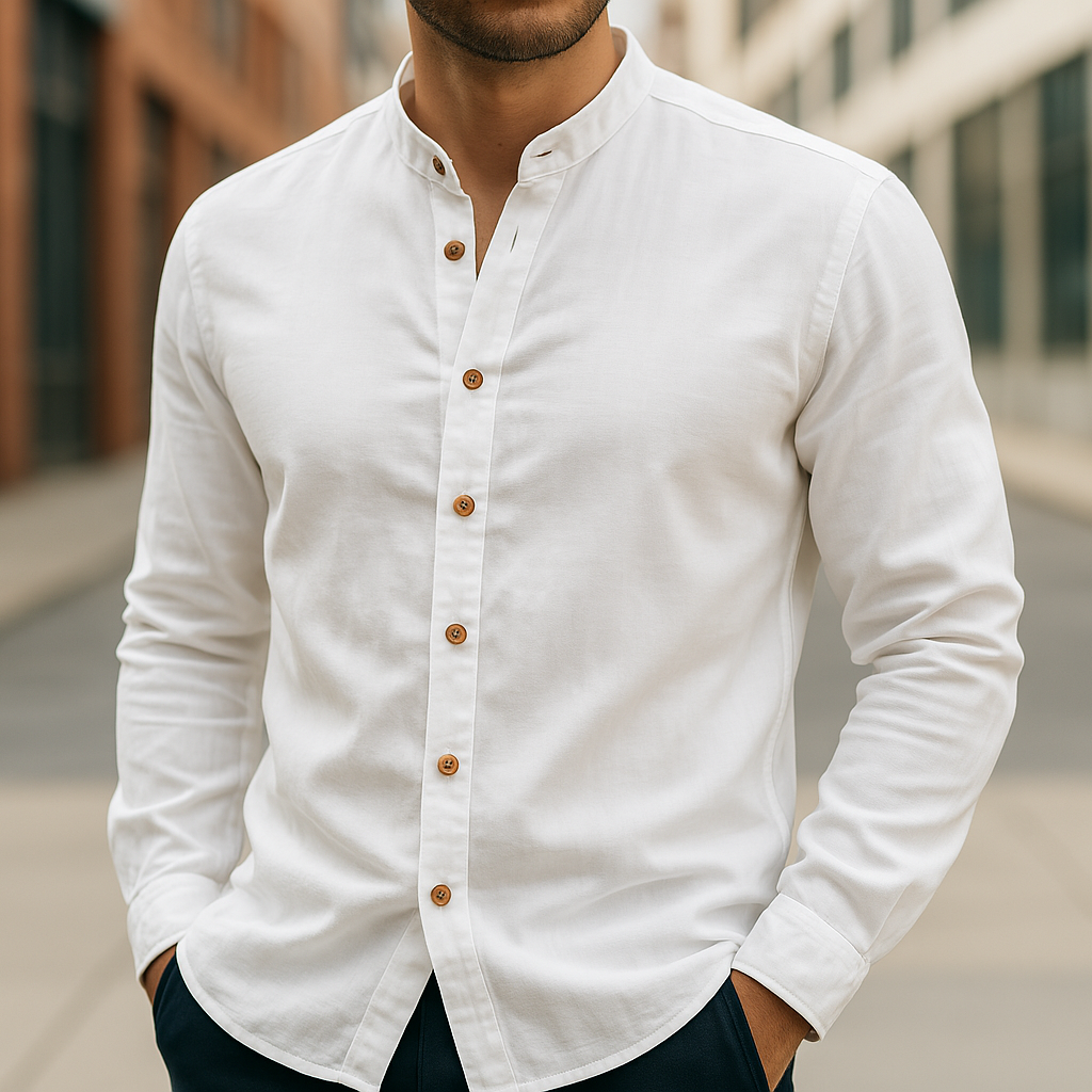 SHIBUI | CAMICIA IN LINO E COTONE