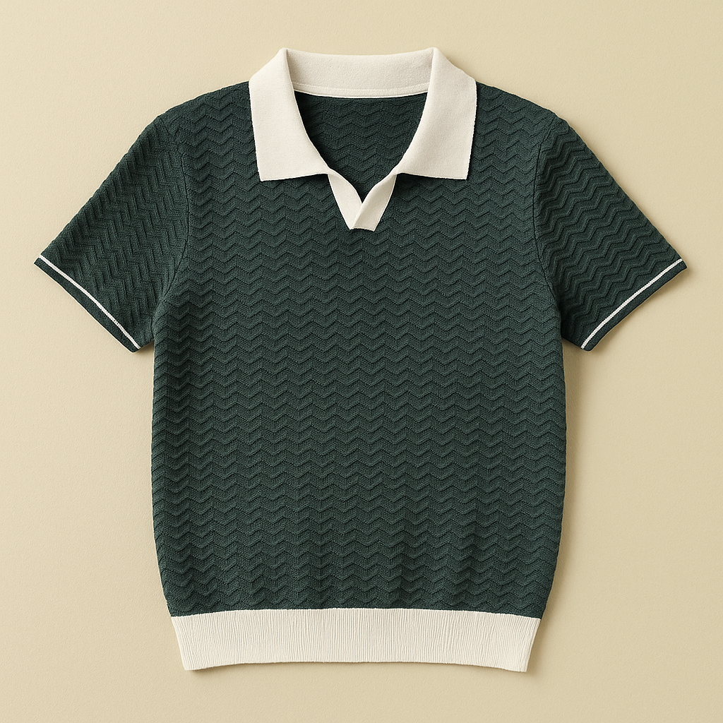 LUCA | POLO SHIRT IN TESSUTO RICCIO DE