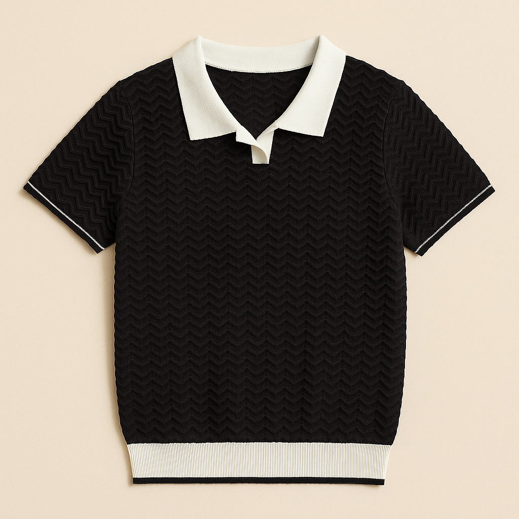 LUCA | POLO SHIRT IN TESSUTO RICCIO DE