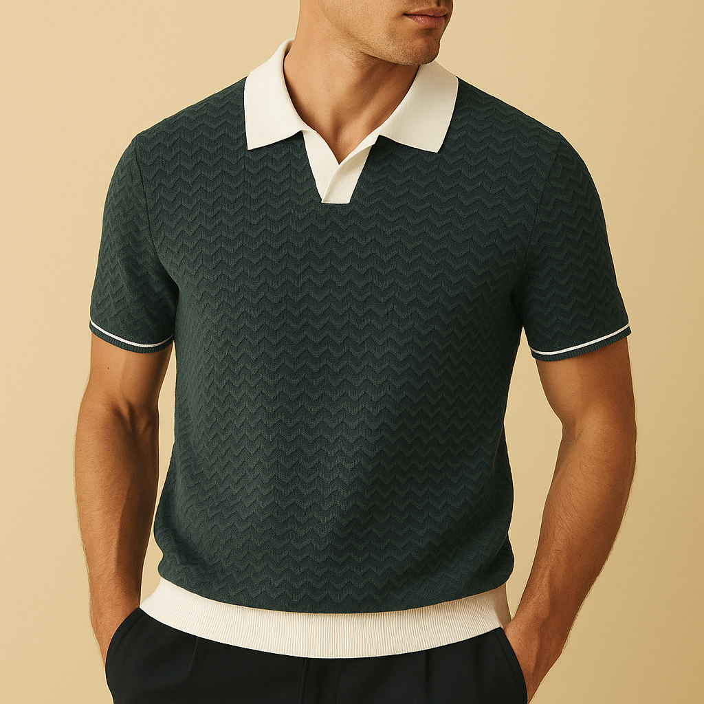 LUCA | POLO SHIRT IN TESSUTO RICCIO DE