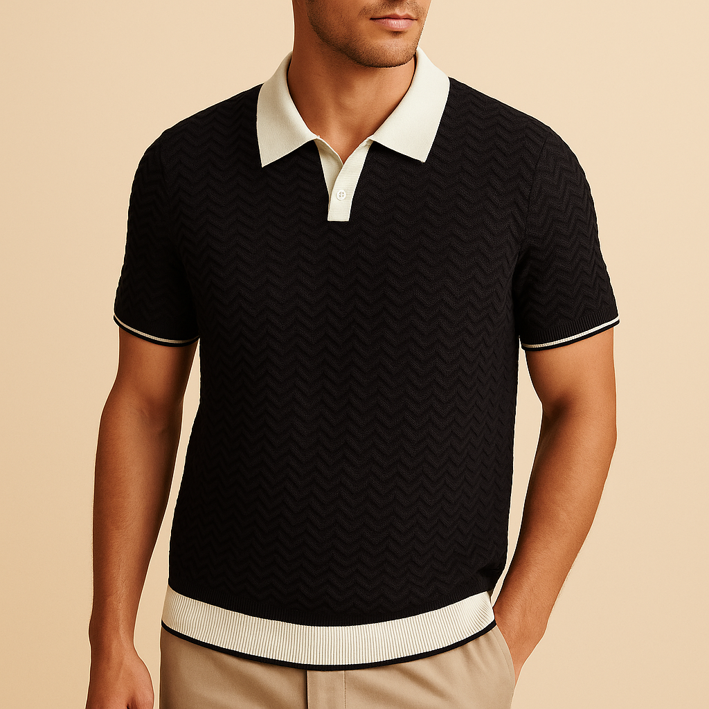 LUCA | POLO SHIRT IN TESSUTO RICCIO DE
