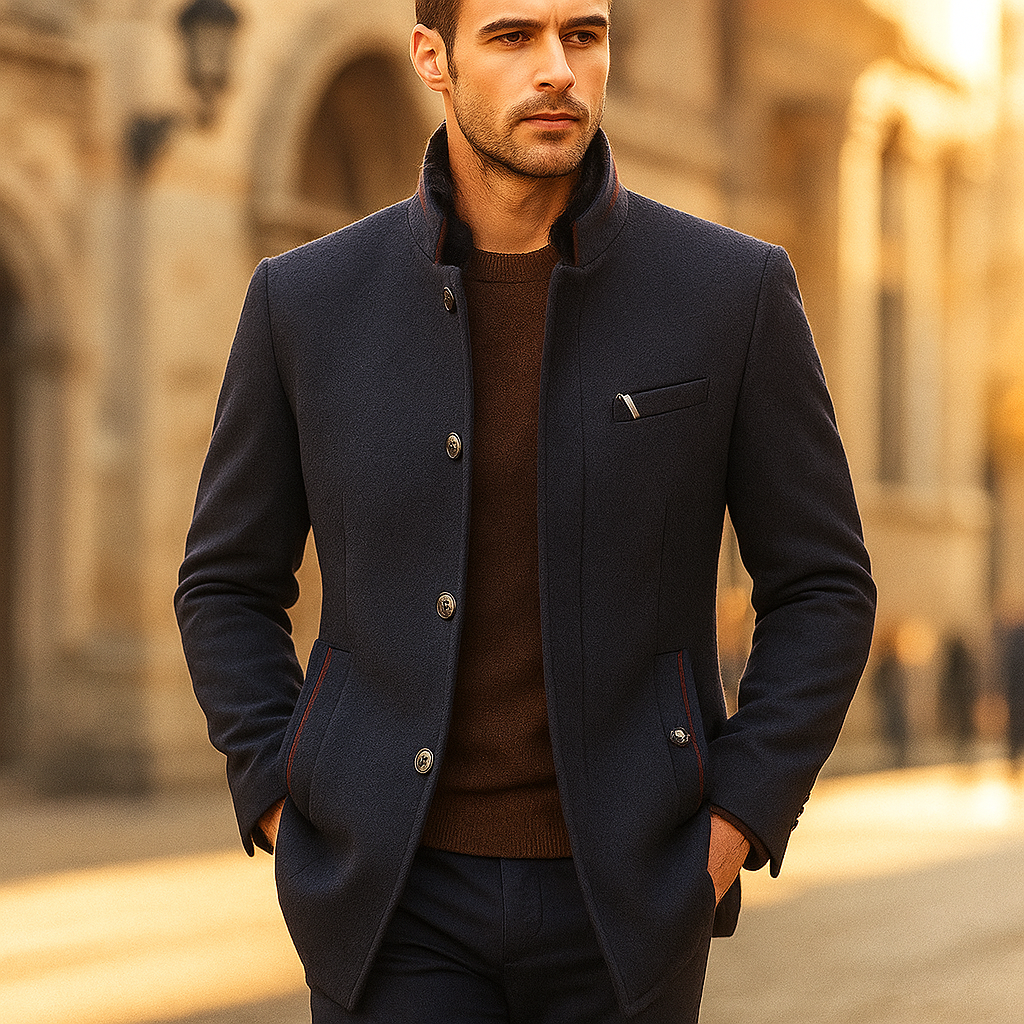 ROSSI ROMA | CAPPOTTO IN MISTO LANA DA UOMO