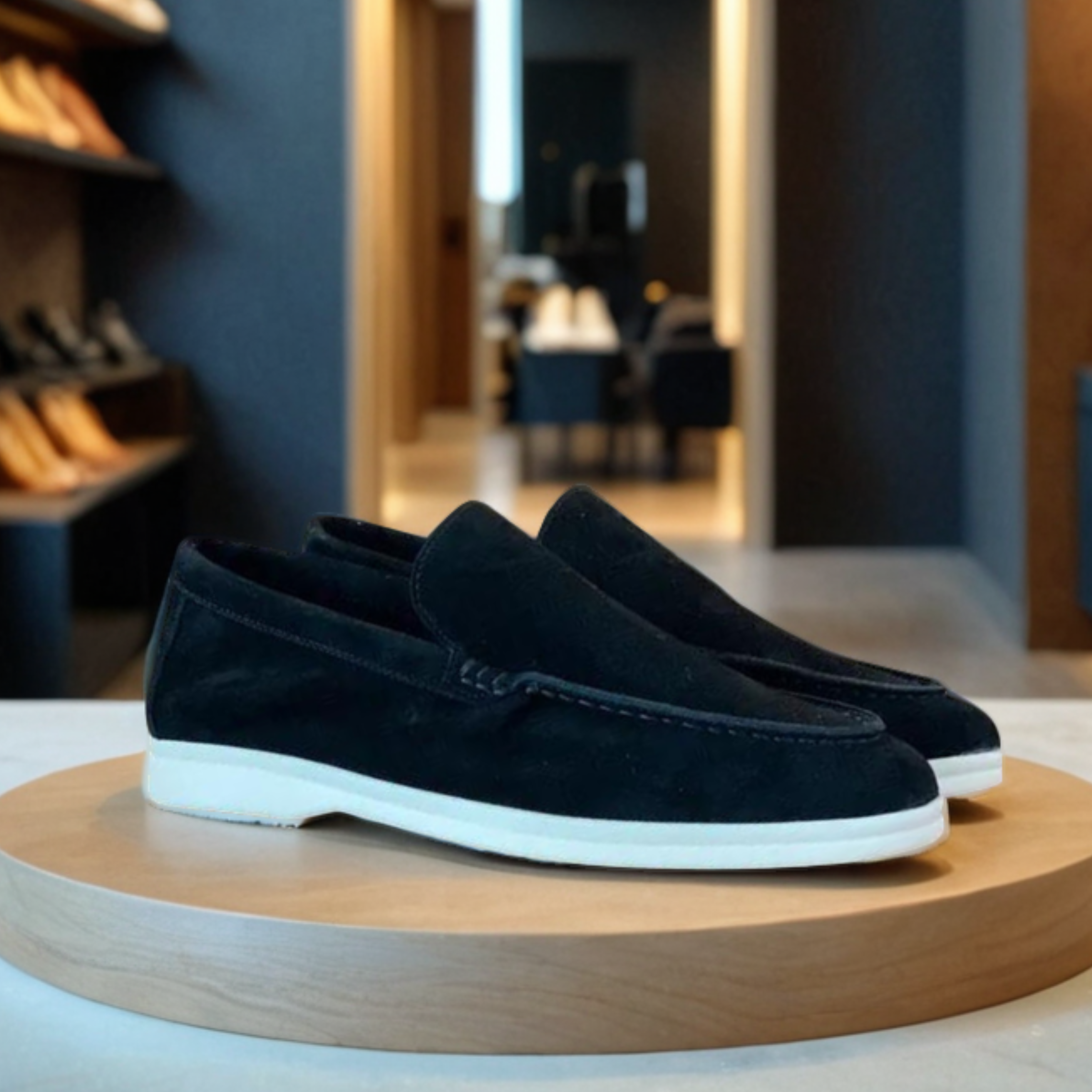 ROSSI ROMA™ | LOAFERS IN PELLE SCAMOSCIATA DI LUSSO