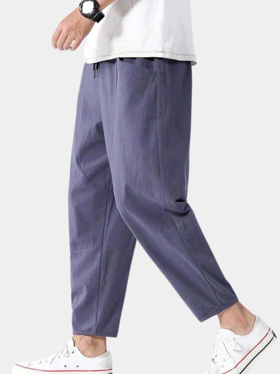 KYOTO | PANTALONI CROPPED IN LINO