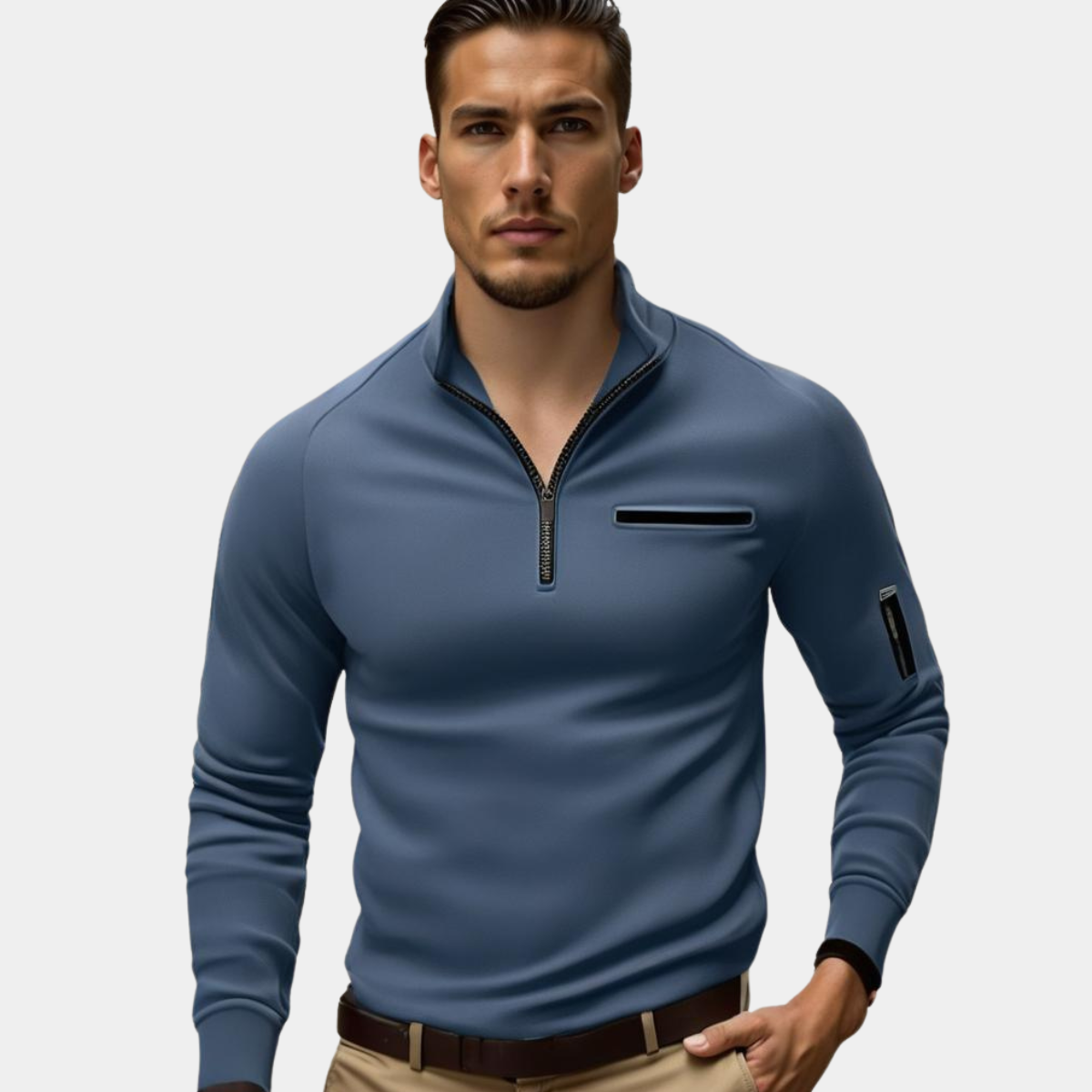 ROBERTO | POLO MODERNA CON DETTAGLI ZIP