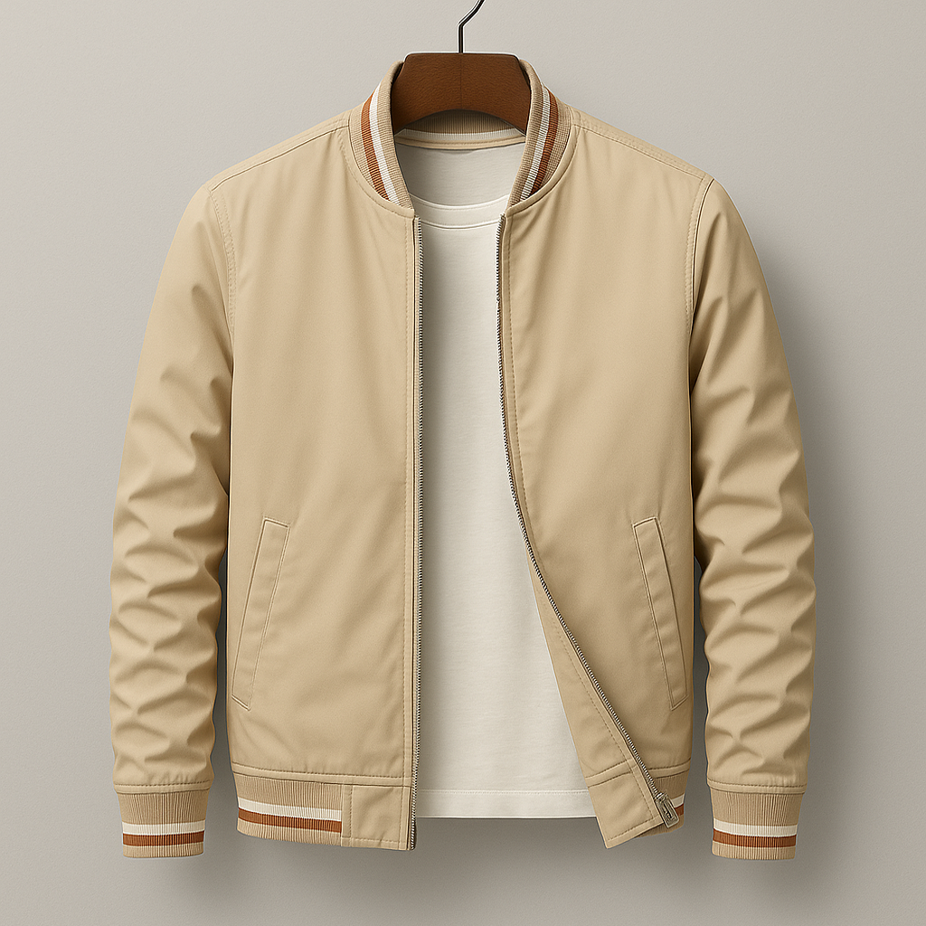 ROSSI ROMA | GIUBBOTTO BOMBER ESTIVO CON STRISC
