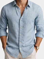 CAMICIA ESSENZIALE IN LINO