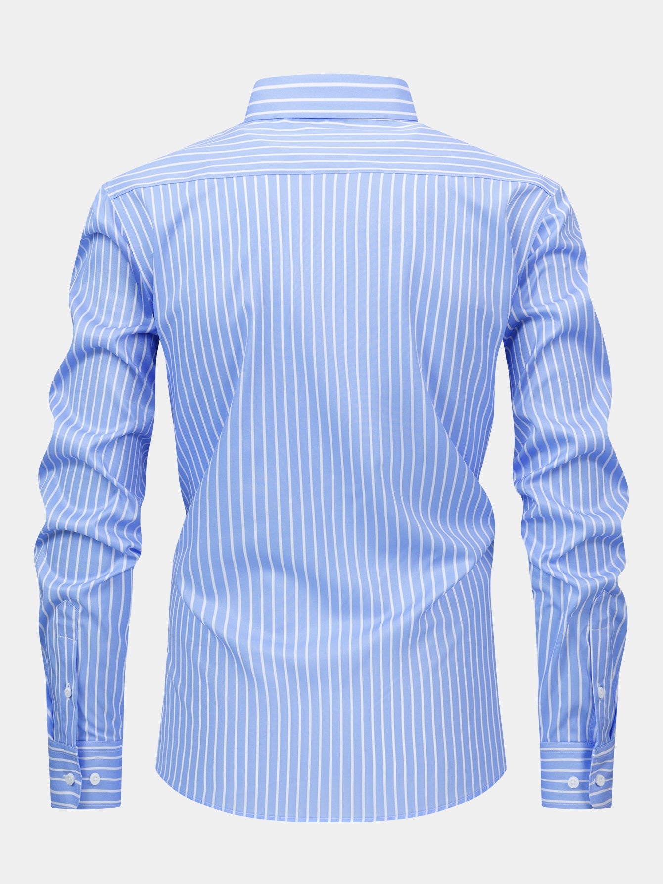 CAMICIA A MANICHE LUNGHE A RIGHE CON BOTTONI