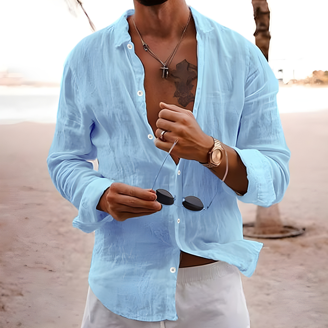 CAMICIA ESTIVA IN COTONE NATURALE