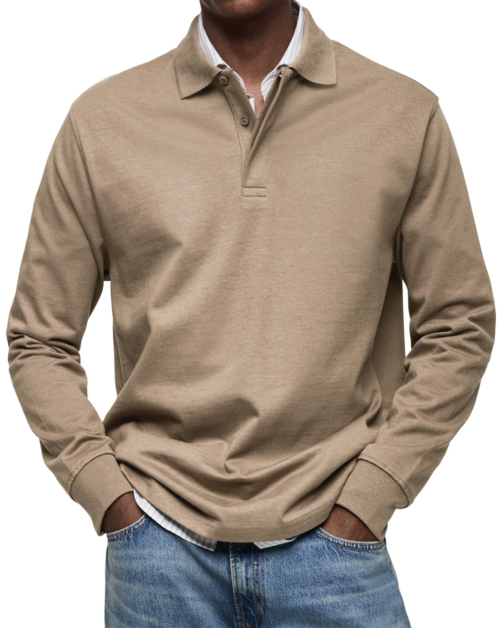 RICCARDO | POLO A MANICHE LUNGHE ELEGANTE