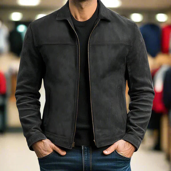 ROSSI ROMA™ | GIACCA IN PELLE CON CERNIERA