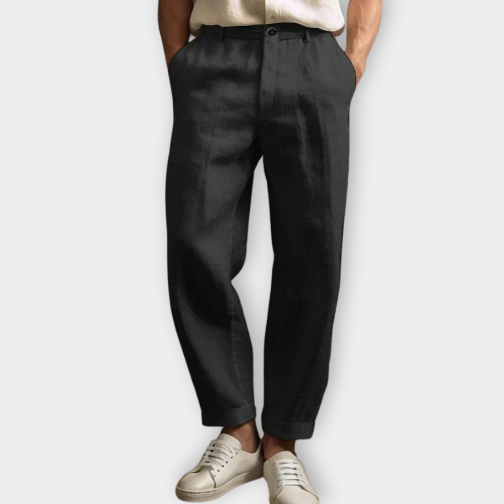 PANTALONI DI LUSSO IN LINO ALL'ITALIANA