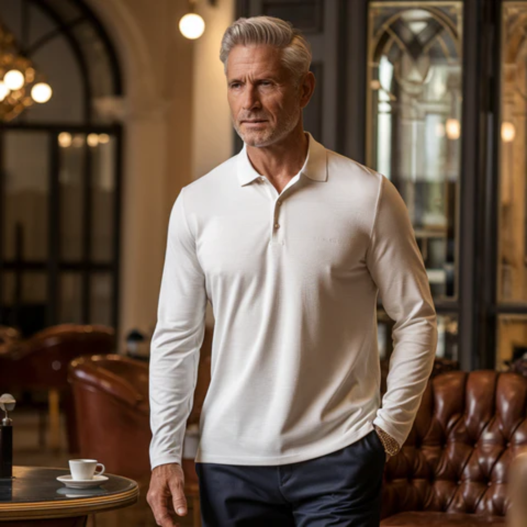 LEONARDO | POLO PREMIUM A MANICHE LUNGHE