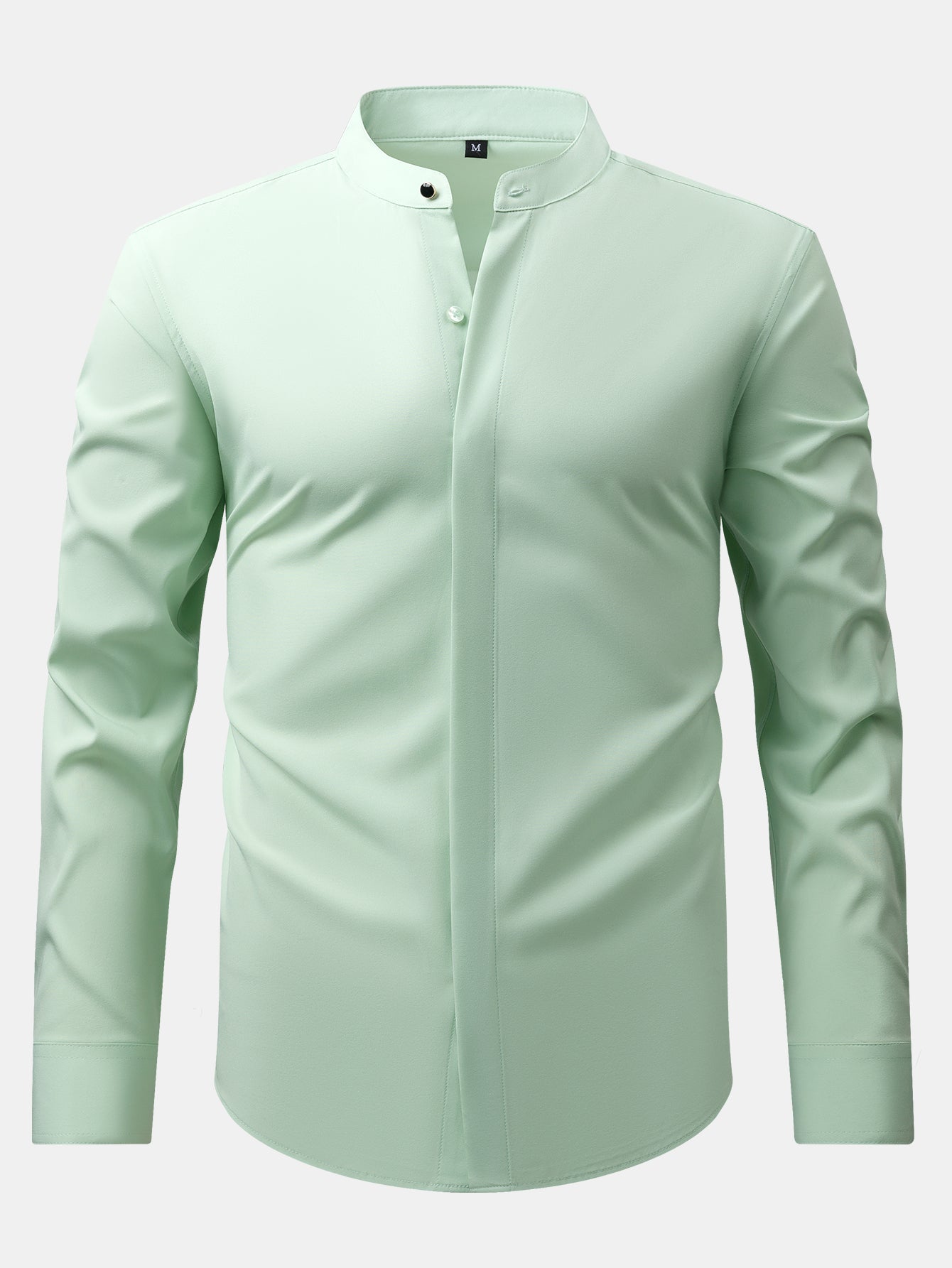 CAMICIA CON COLLETTO RIALZATO & PANTALONI SLIM FIT A GAMBA AFFUSOLATA