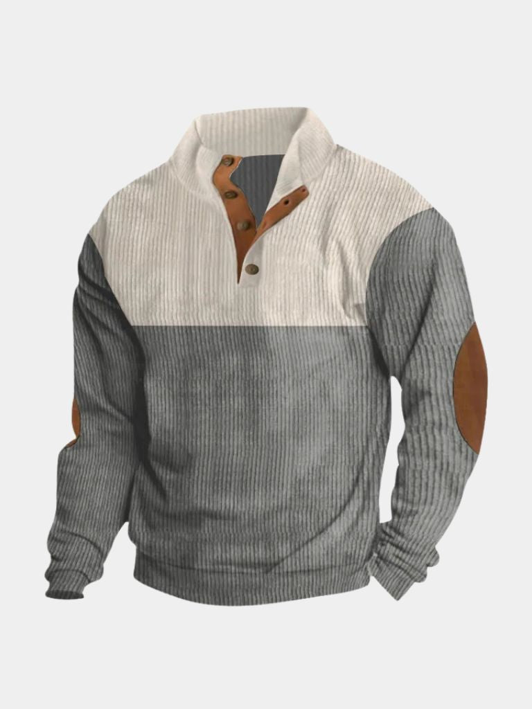 ROSSI ROMA | PULLOVER IN CORDUROY A COLLO ALTO PER UOMO