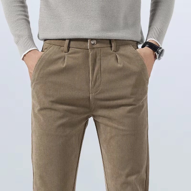 Ettore | Pantaloni in Velluto Elasticizzato