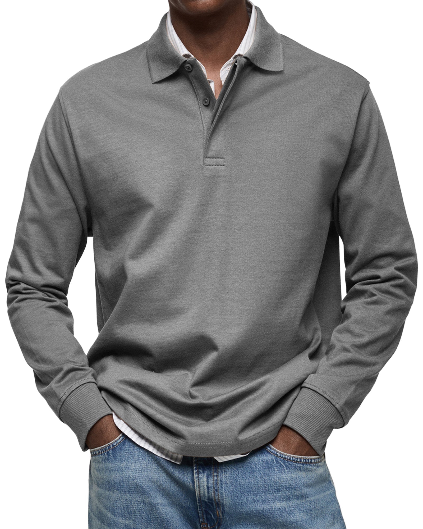 RICCARDO | POLO A MANICHE LUNGHE ELEGANTE