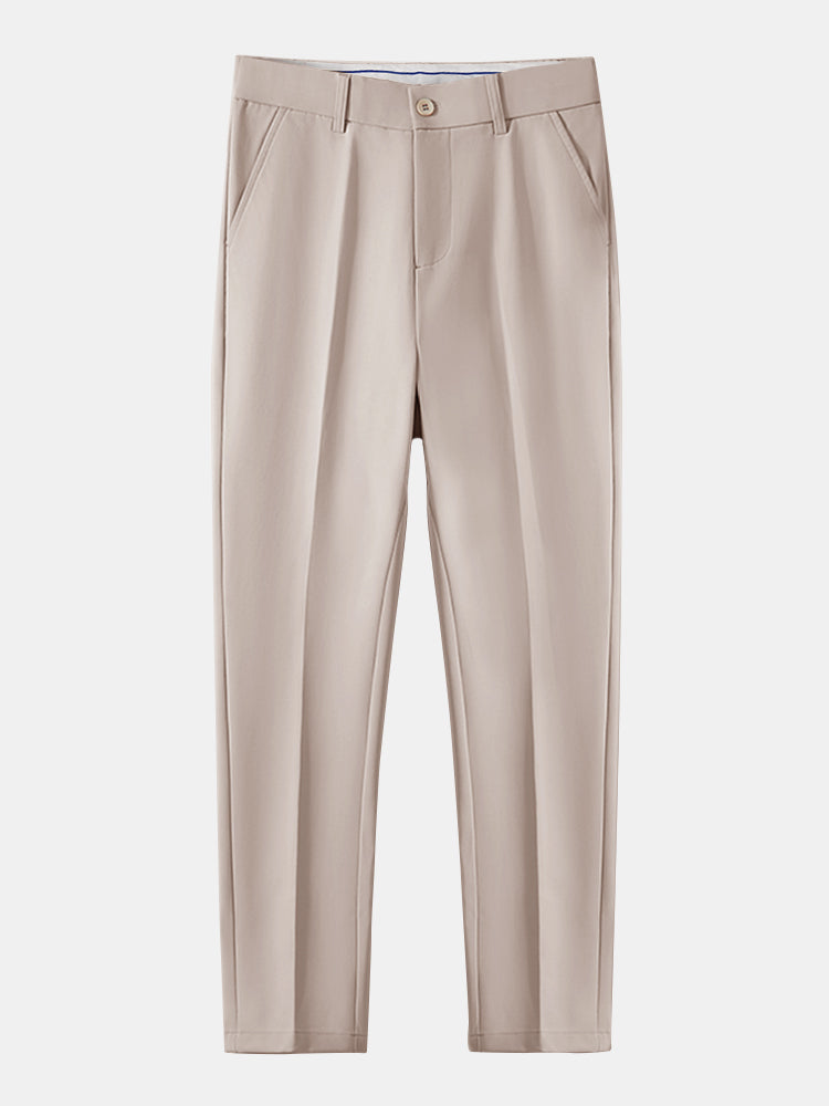 CAMICIA A MANICHE LUNGHE A RIGHE CON BOTTONI & PANTALONI SLIM FIT A GAMBA AFFUSOLATA