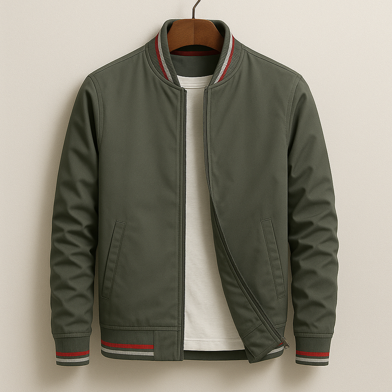 ROSSI ROMA | GIUBBOTTO BOMBER ESTIVO CON STRISC