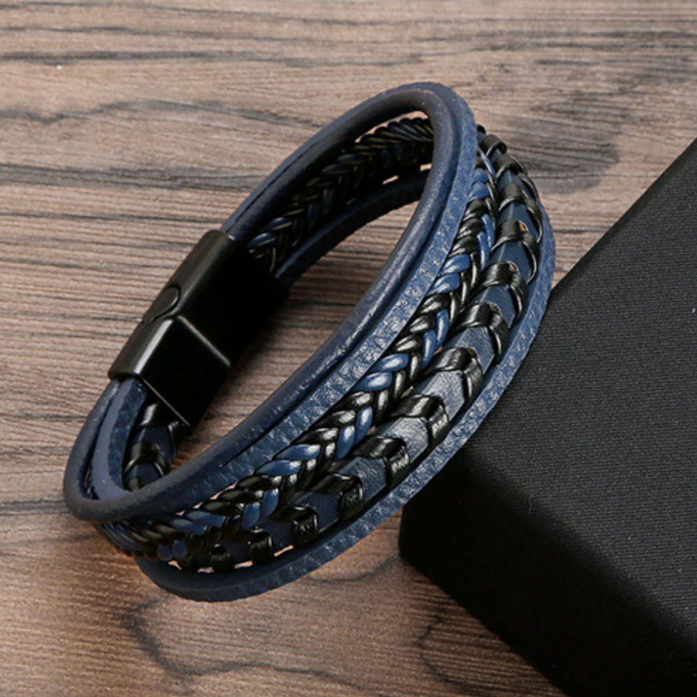 ROSSI ROMA | BRACCIALE DA UOMO DI PELLE DI LUSSO