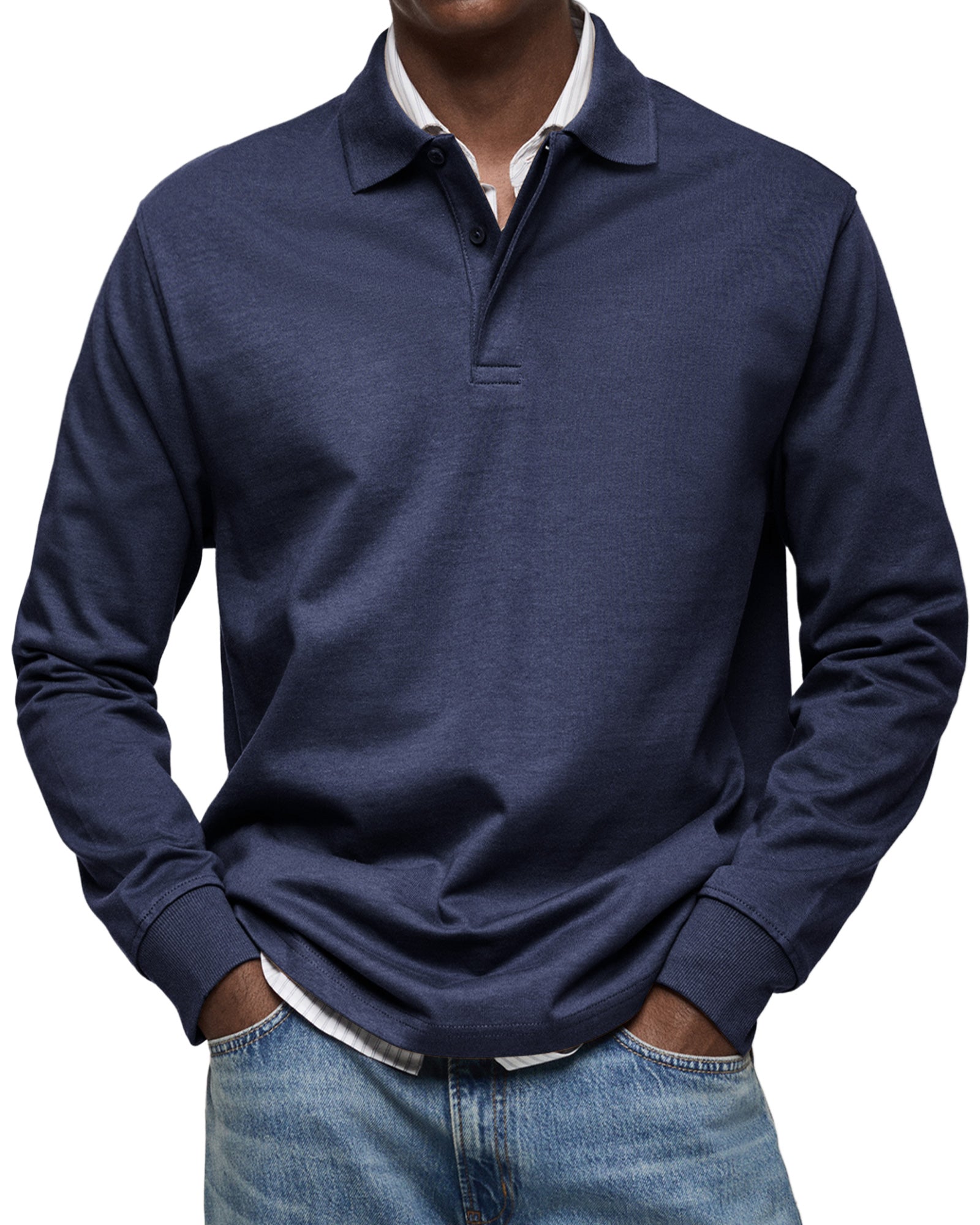 RICCARDO | POLO A MANICHE LUNGHE ELEGANTE