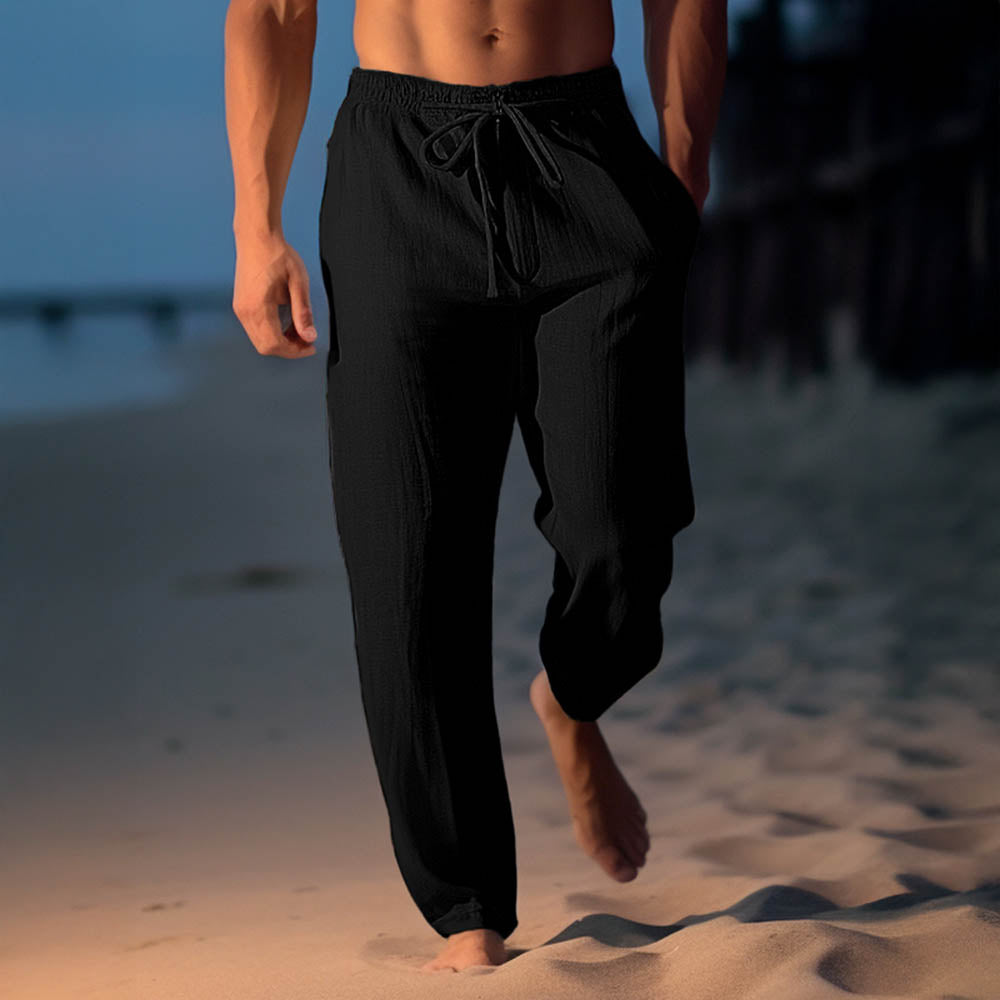 PANTALONI DI LUSSO IN LINO