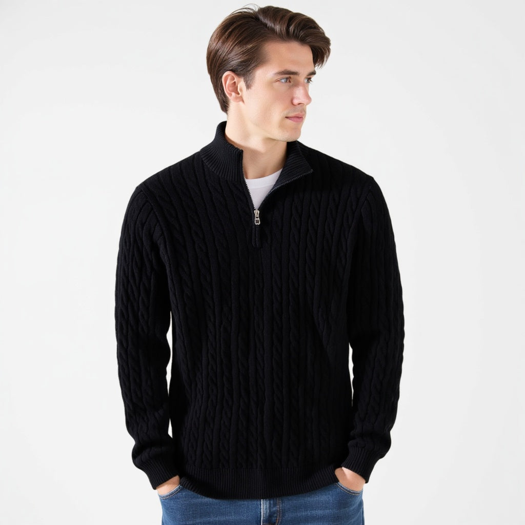 FABIO | MAGLIONE DI LUSSO CON ZIP