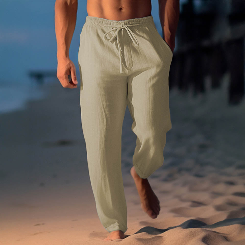 PANTALONI DI LUSSO IN LINO