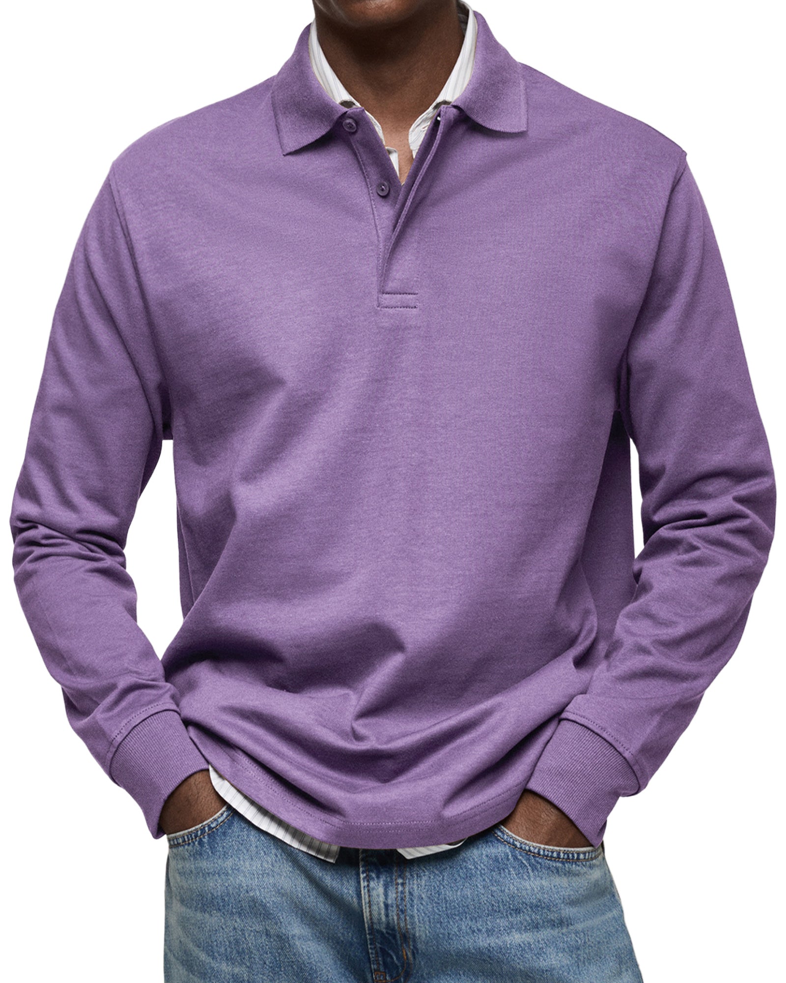 RICCARDO | POLO A MANICHE LUNGHE ELEGANTE