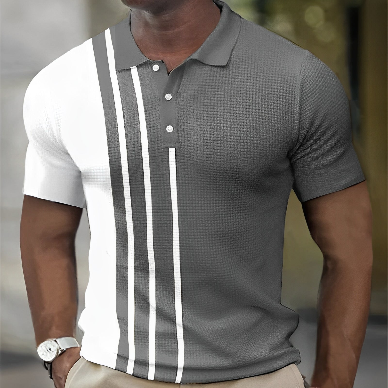 ANDREA  |  POLO SLIMFIT A RIGHE